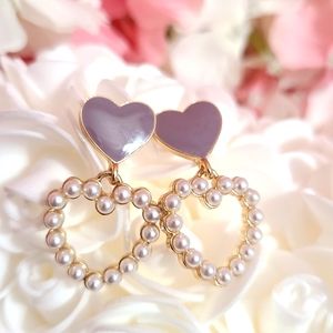 Heart-shaped earrings